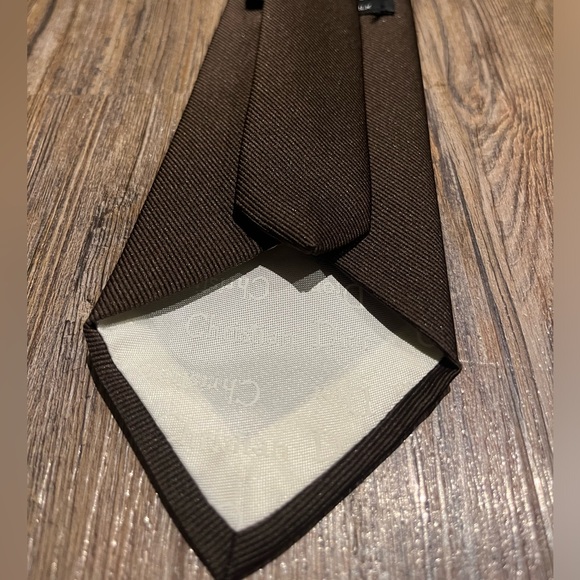 DIOR mens tie (brown) - Picture 3 of 7